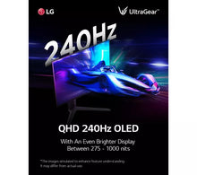 LG UltraGear 27" OLED Monitor 27GS95QE-B.AEK 240Hz QHD FreeSync & G-SYNC - smartappliancesuk