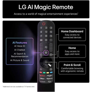 LG G5 77" OLED evo AI 4K HDR Smart TV OLED77G54LW - smartappliancesuk
