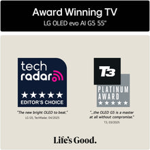 LG G5 55" OLED evo AI 4K HDR Smart TV 2025 - OLED55G54LW - smartappliancesuk