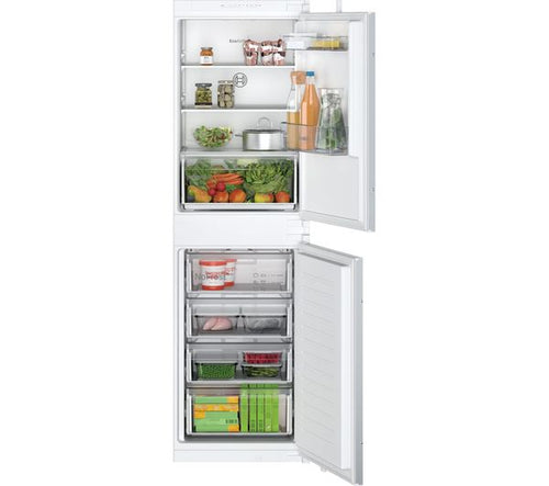 BOSCH Series 2 KIN85NSE0G Integrated 50/50 Fridge Freezer - Sliding Hinge - smartappliancesuk