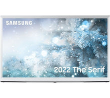 SAMSUNG The Serif QE43LS01BAUXXU 43" Smart 4K Ultra HD HDR QLED TV with Bixby, Alexa & Google Assistant - Cloud White - smartappliancesuk